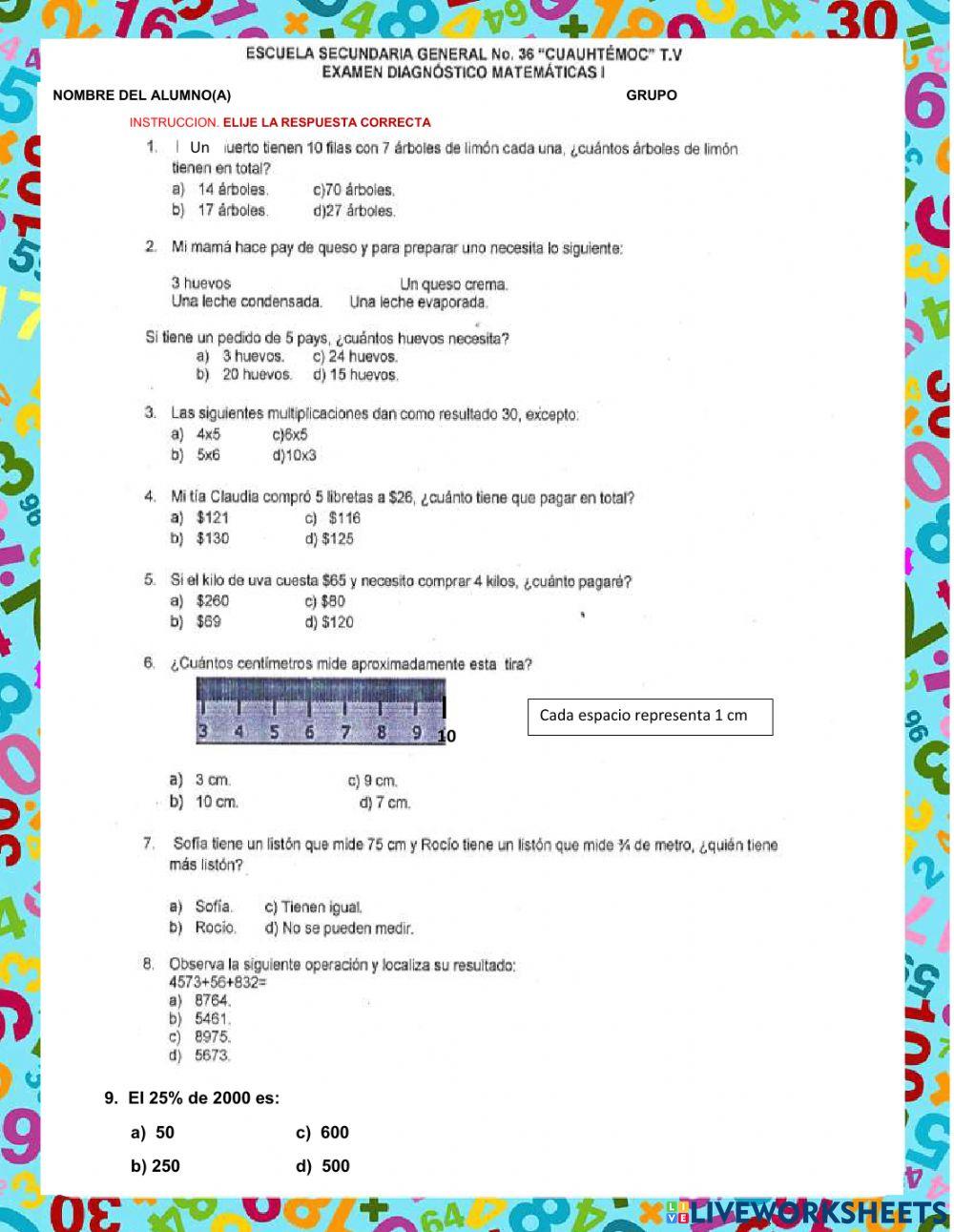 Matematicas primaria