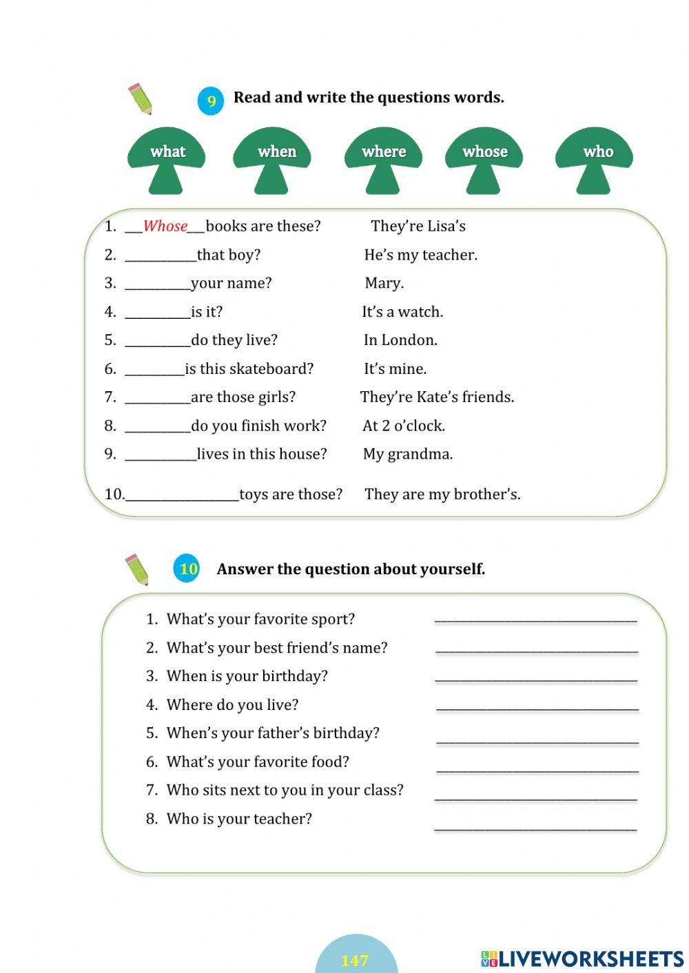 Question(page 147-149))