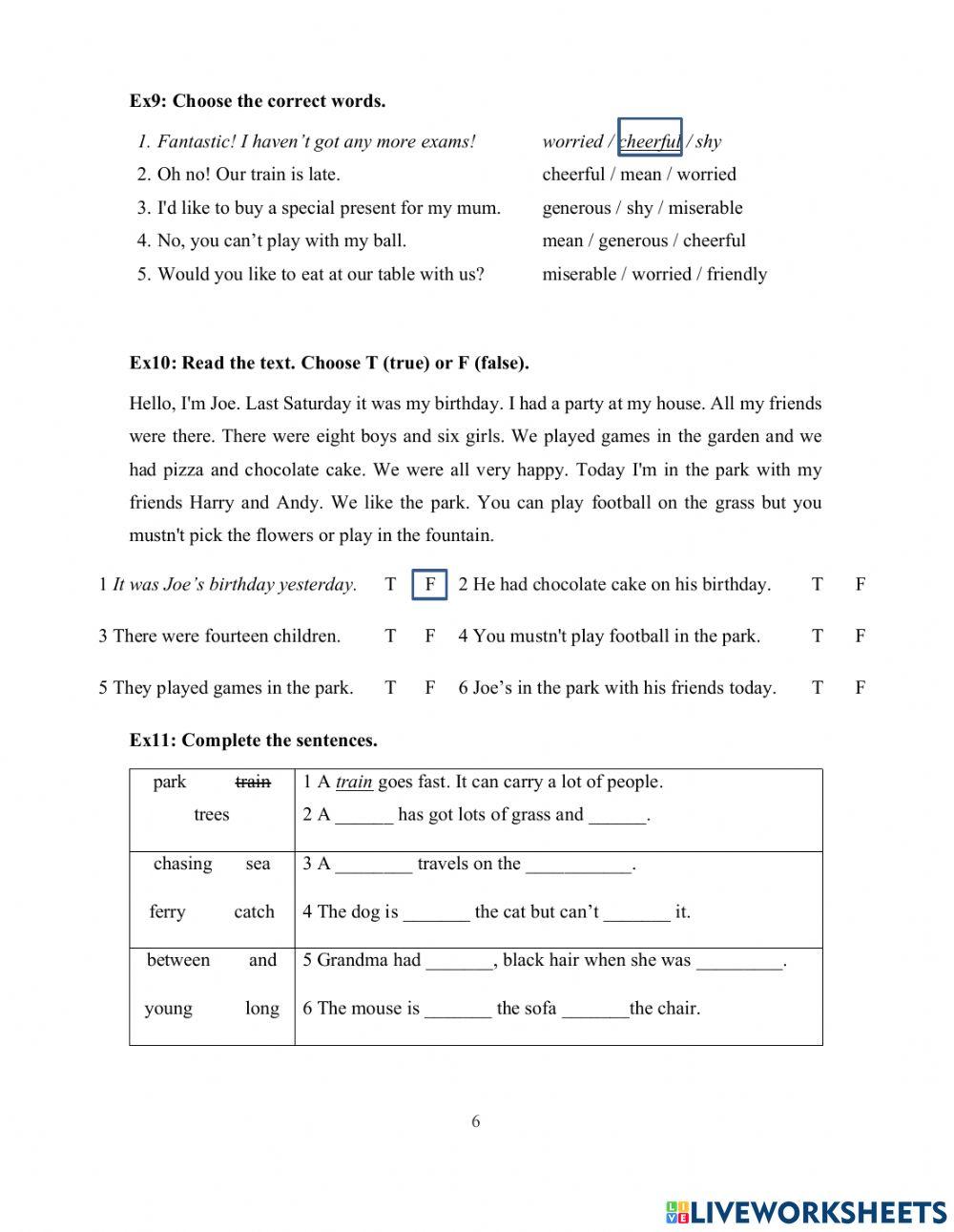 DS - Fa3 - Test 4 Writing