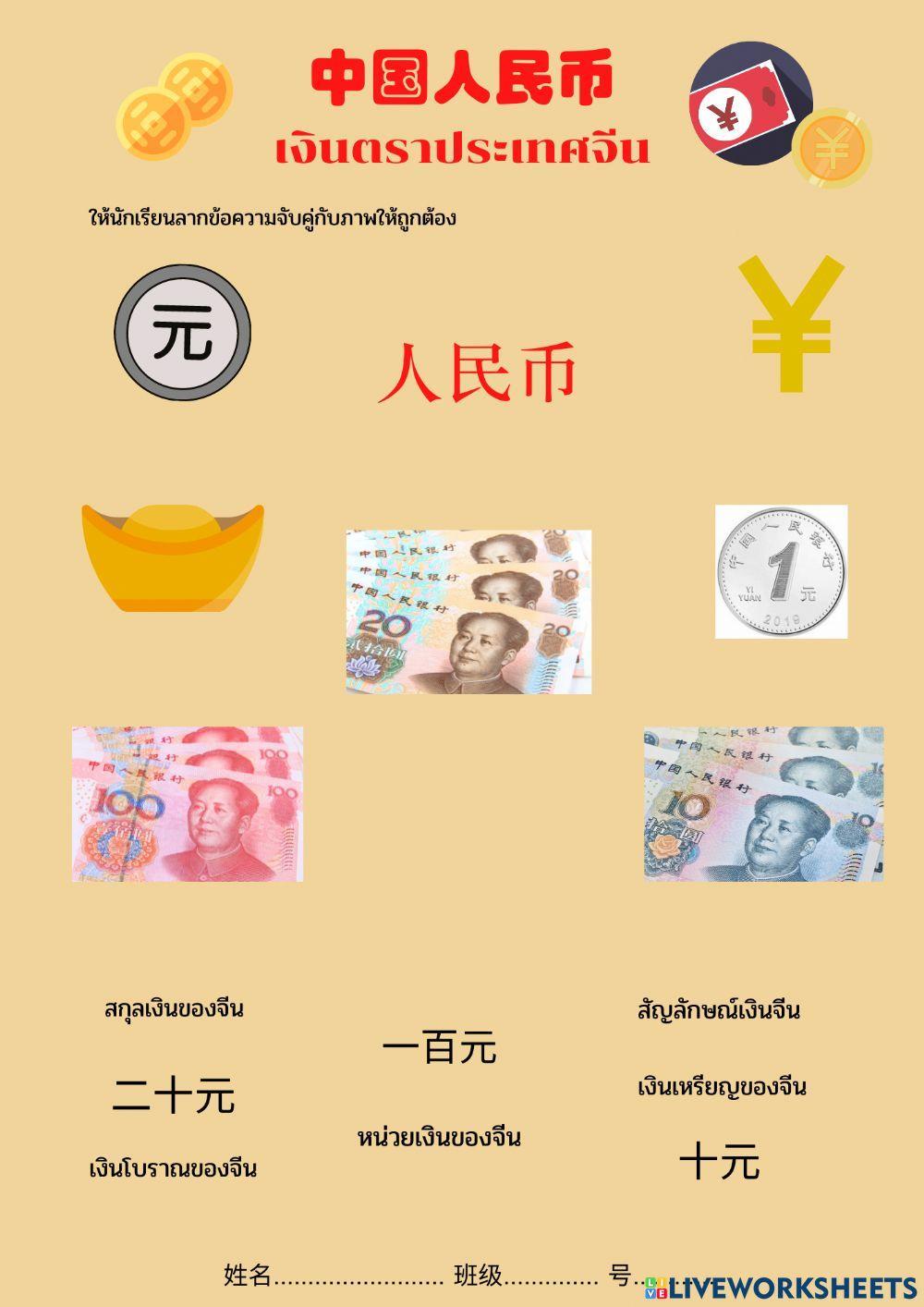 เงินตราประเทศจีน