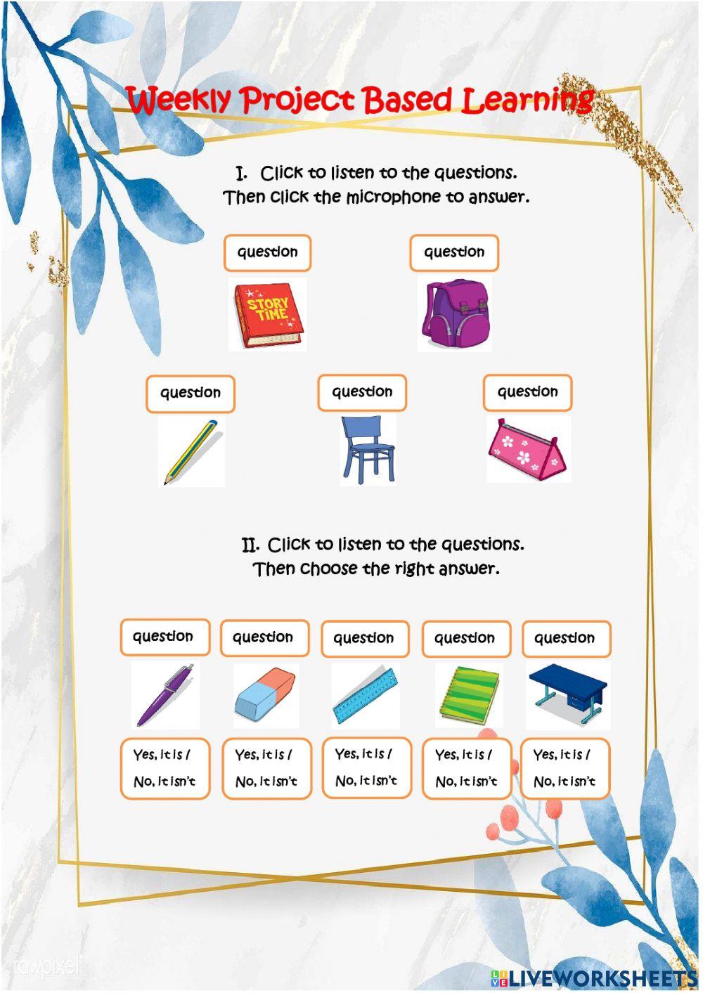 Project Based Learning 1