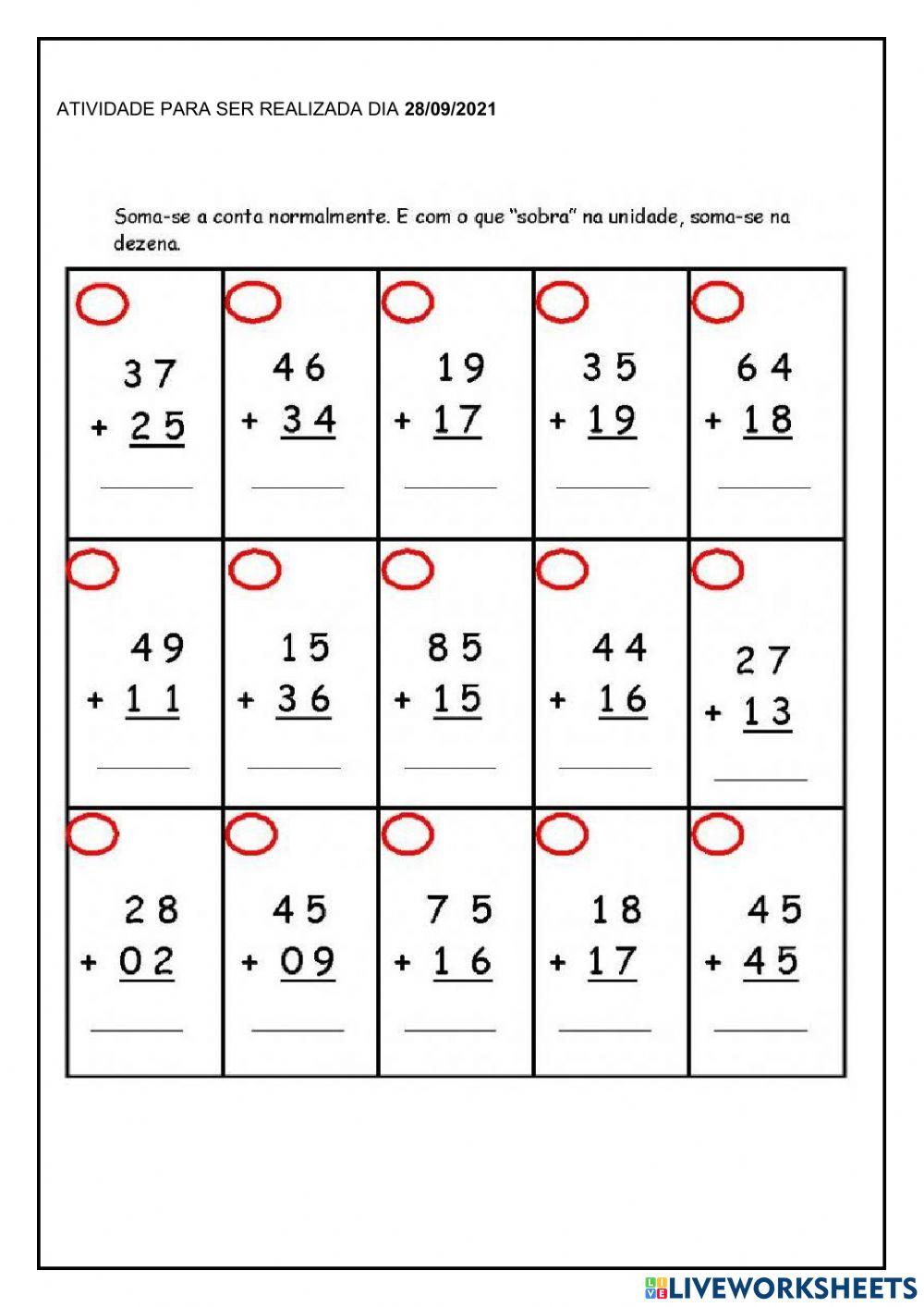 Atividade interdisciplinar