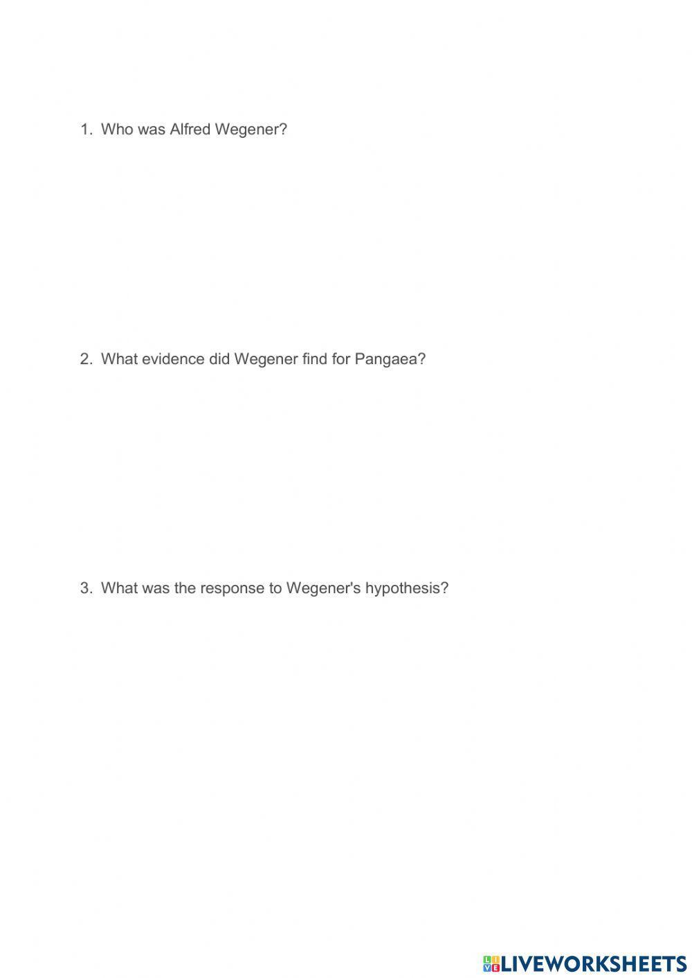 5.1 Continental Drift