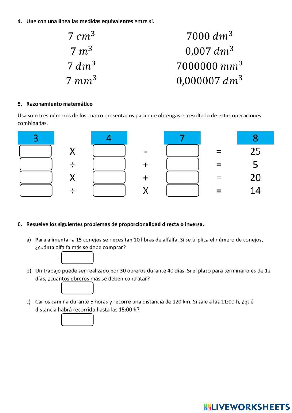 Evaluación Diagnóstica Matemáticas