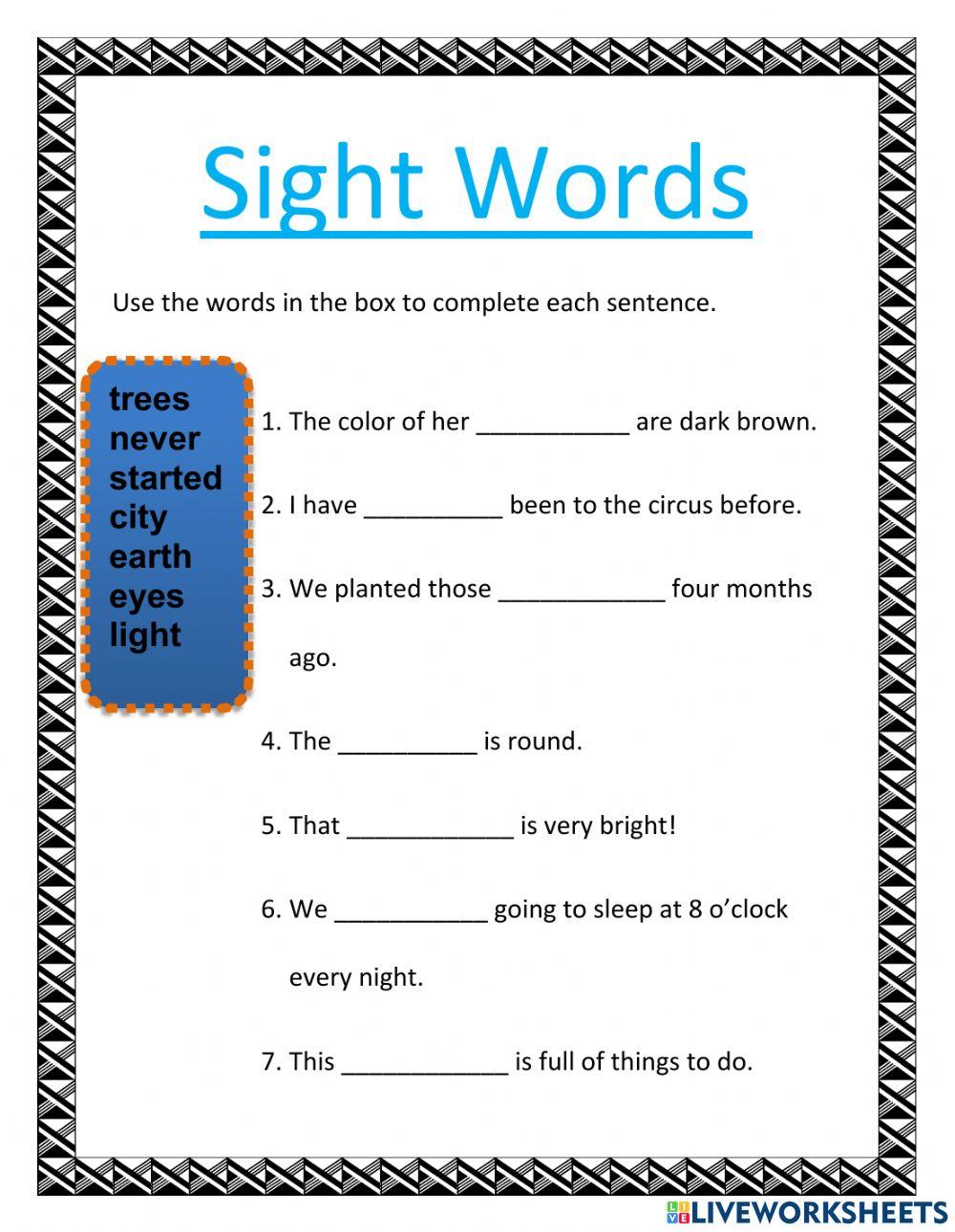 Sight Words