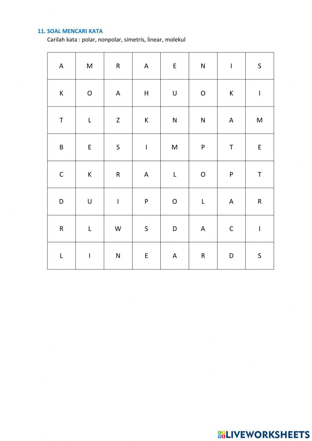 LKPD Digital Bentuk Molekul