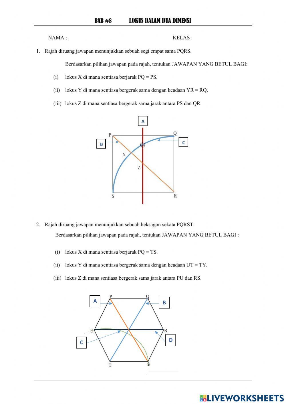 Lokus Dalam 2 Dimensi
