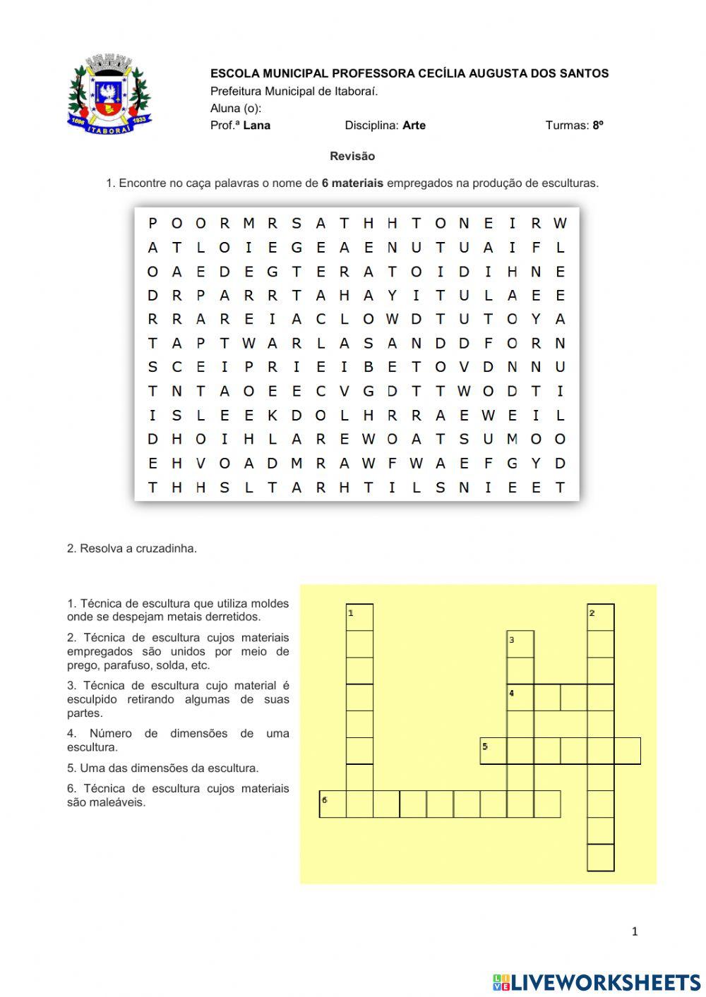 Escultura - Revisão