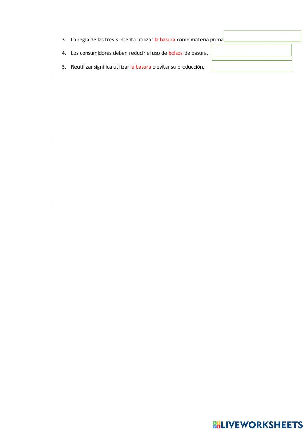 Colocaciones con BASURA