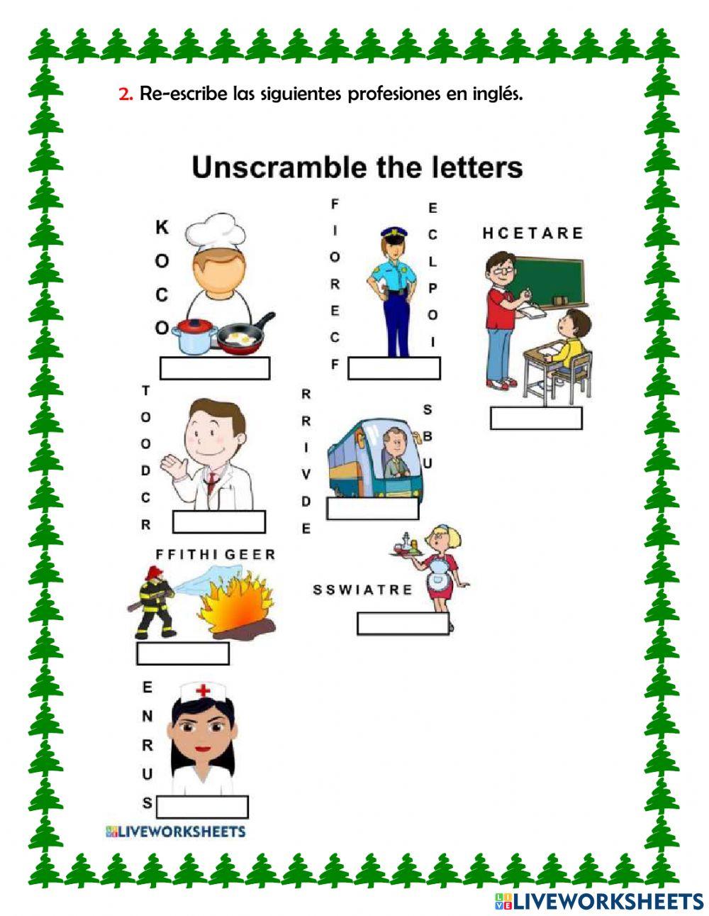 Ficha evaluativa- inglés