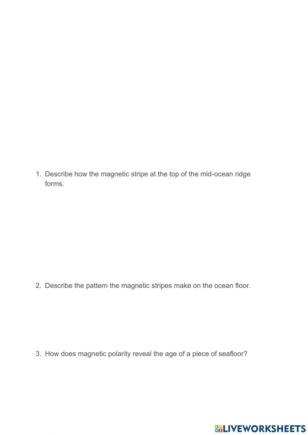 5.5 Magnetic Evidence for Seafloor Spreading