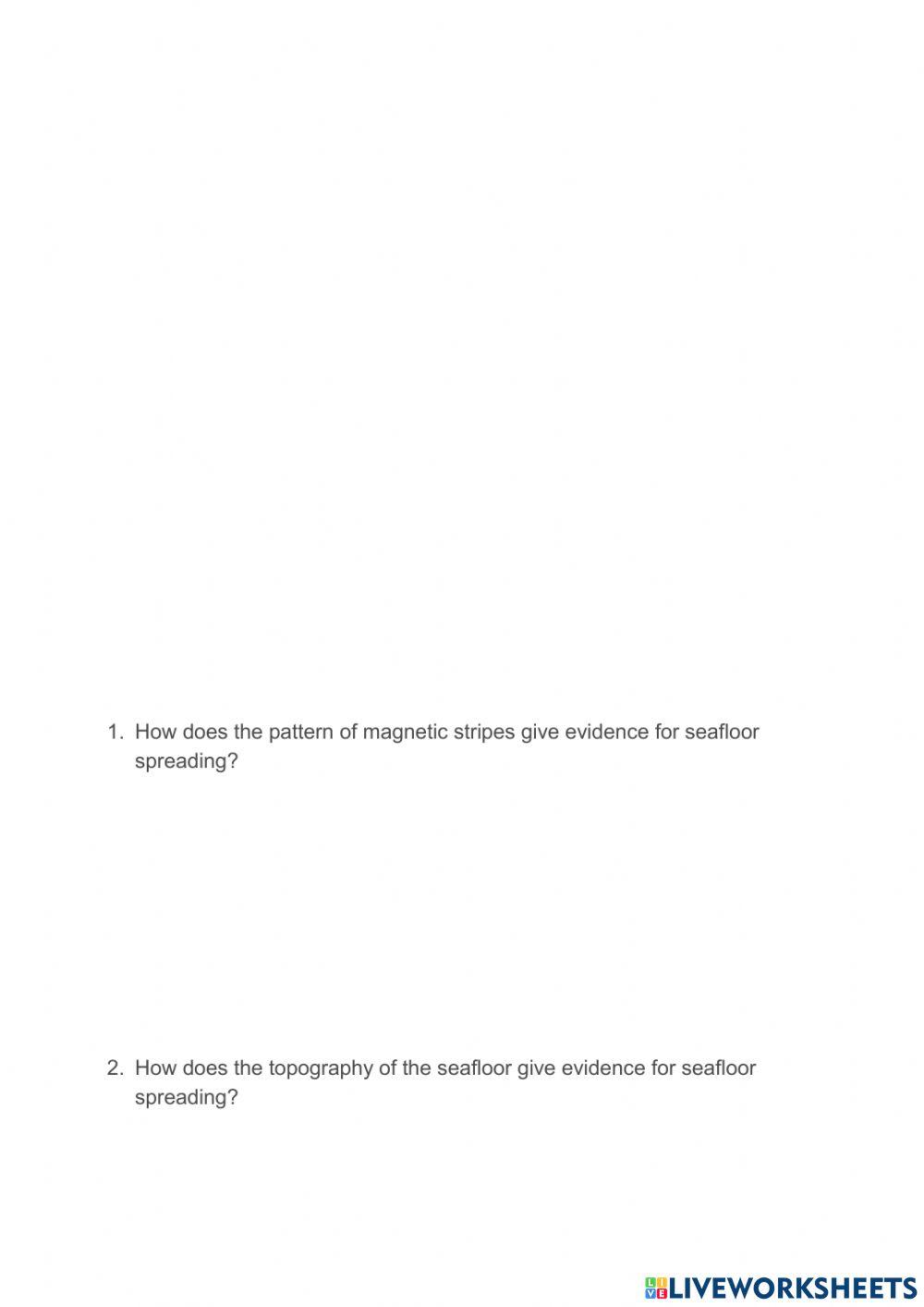 5.6 Seafloor Spreading Hypothesis