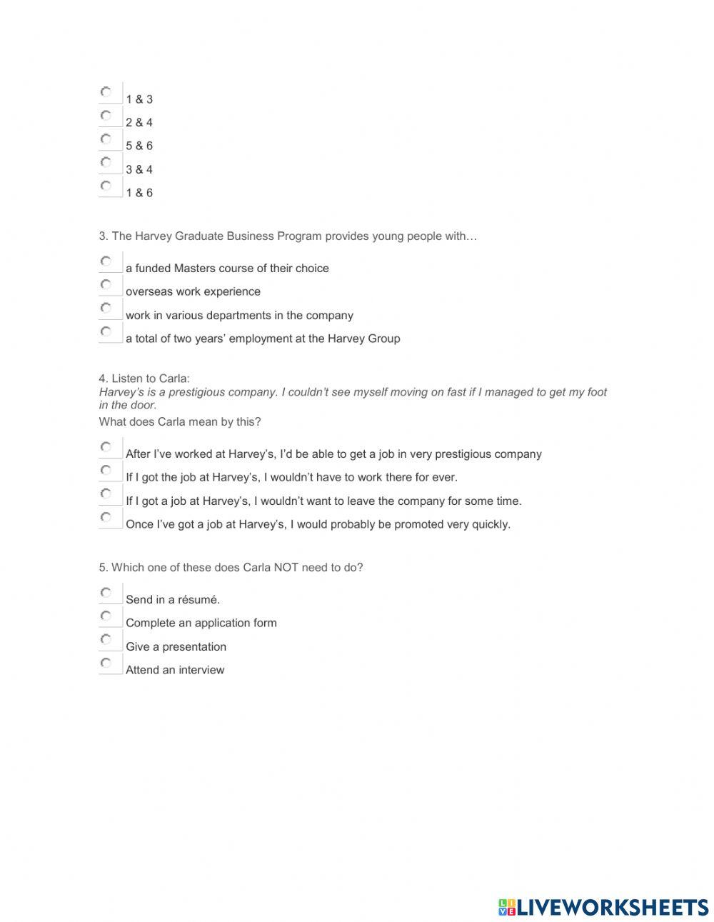 TOEFL: Listening section