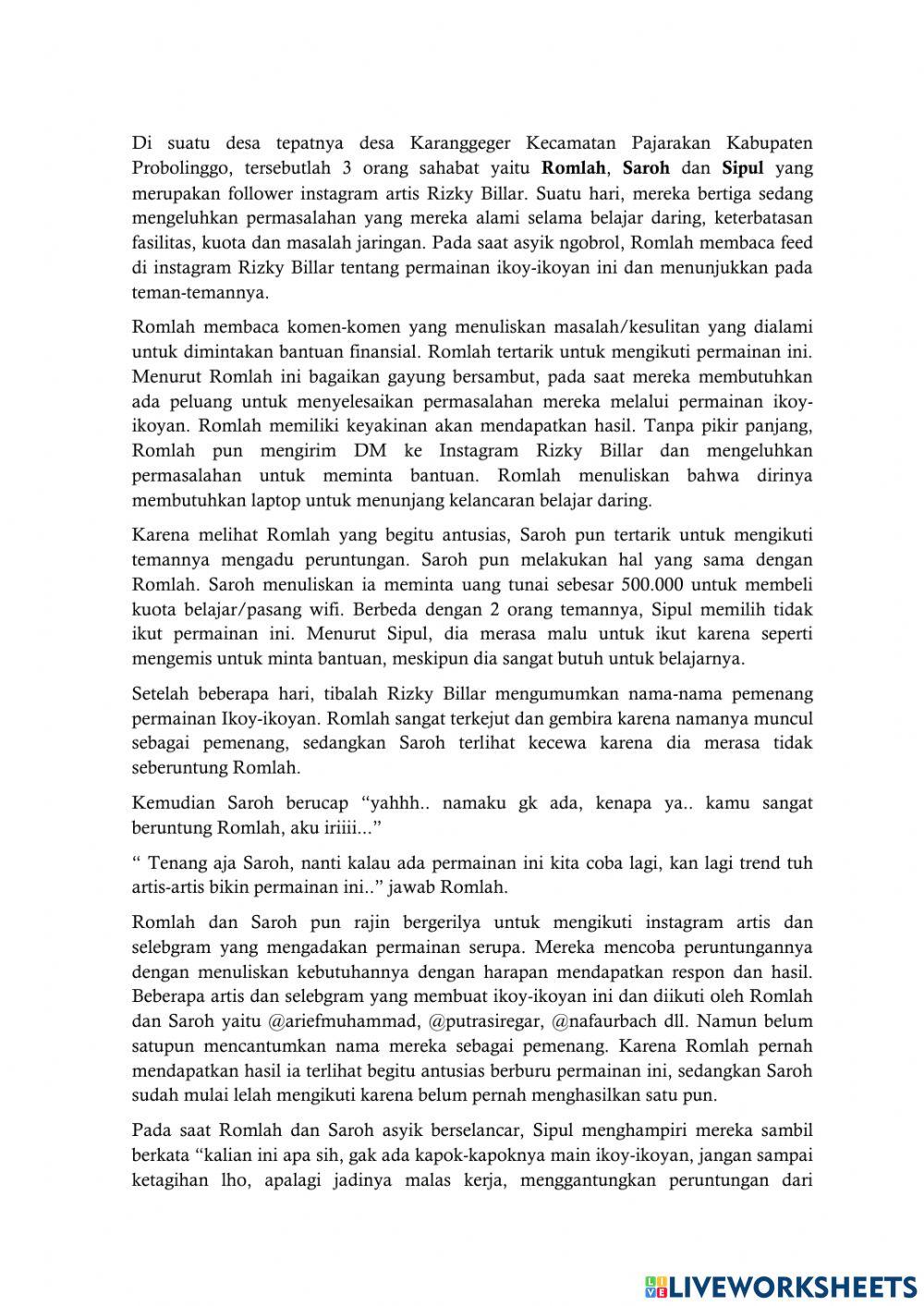 LKPD 2 Interaksif Faktor Pendorong Interaksi Sosial