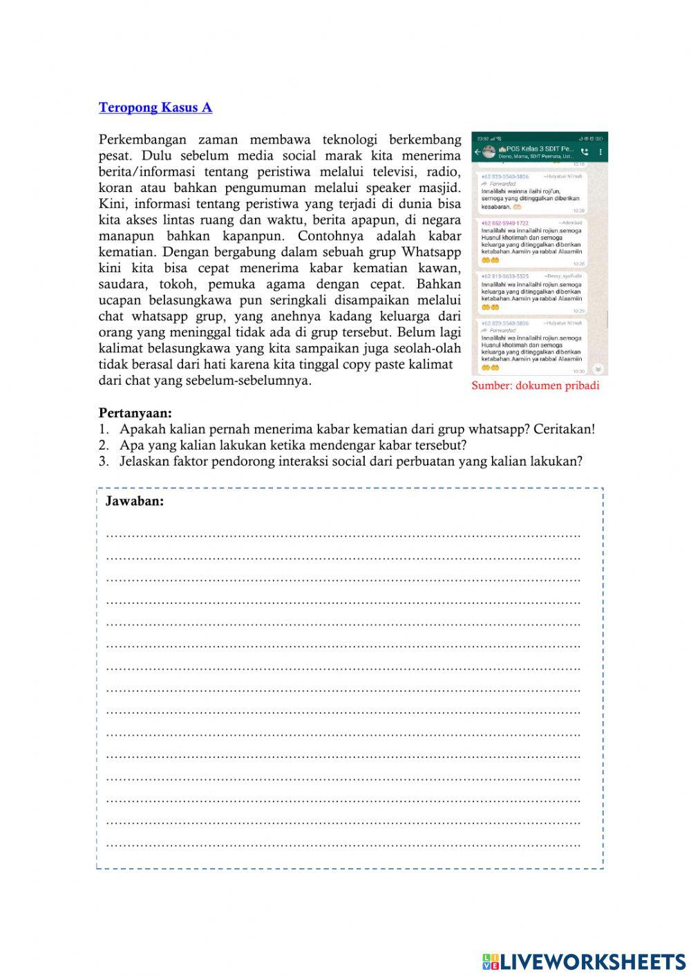 LKPD 2 Interaksif Faktor Pendorong Interaksi Sosial