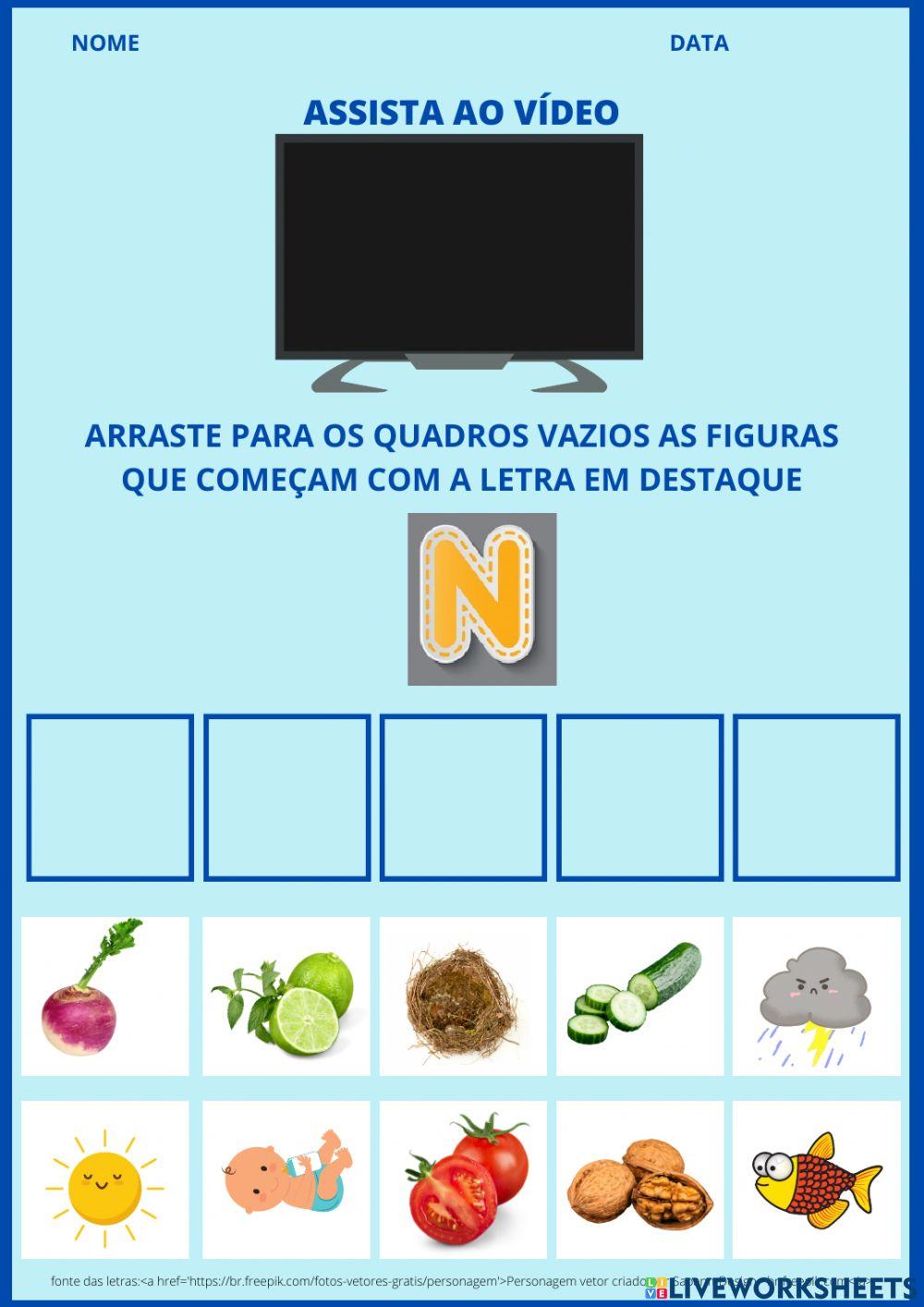 Letra n - método fônico