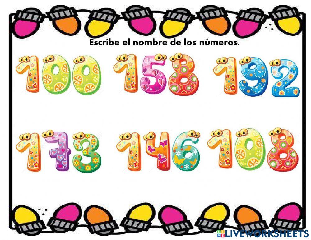 Escritura de Numeros