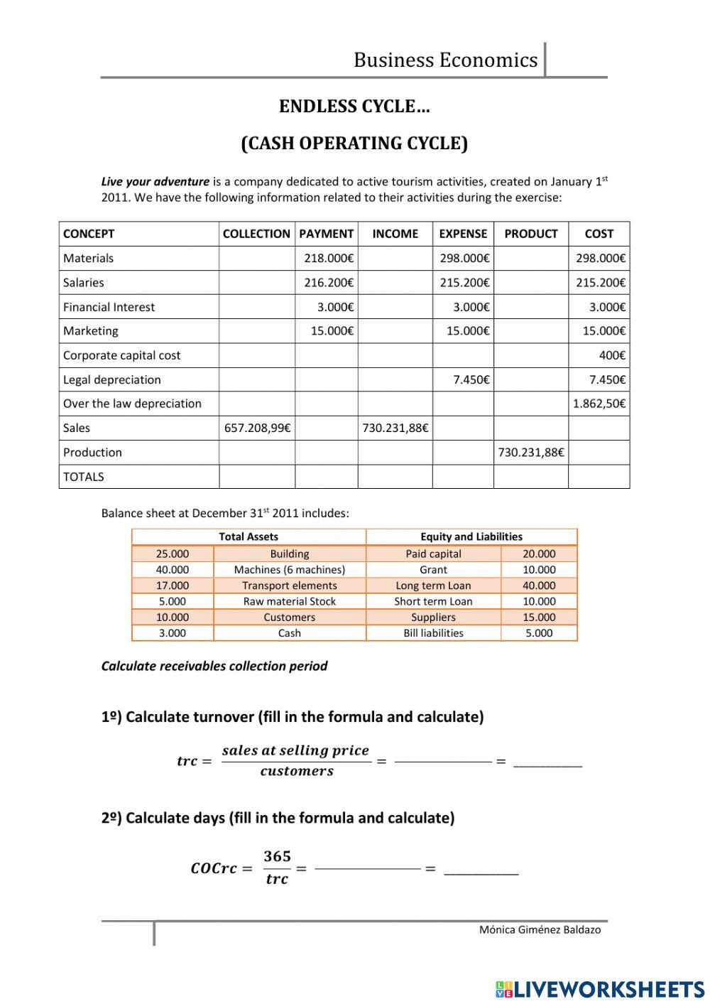 Collection period COC