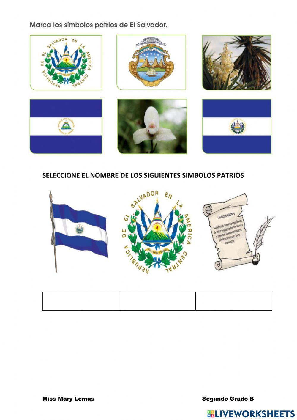 Simbolos patrios de El Salvador