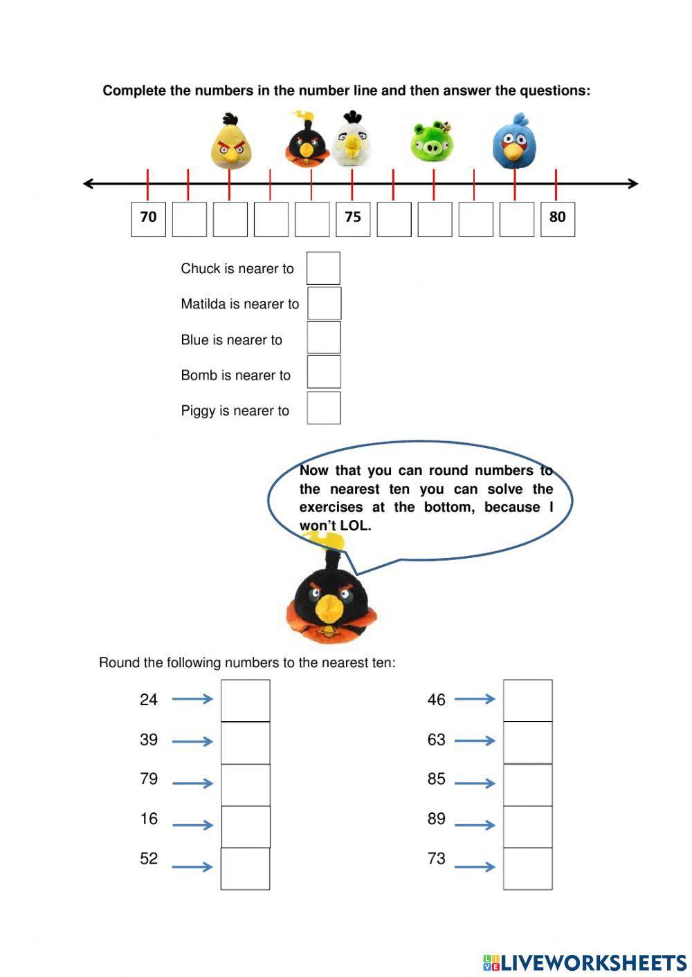 Rounding to the nearest ten