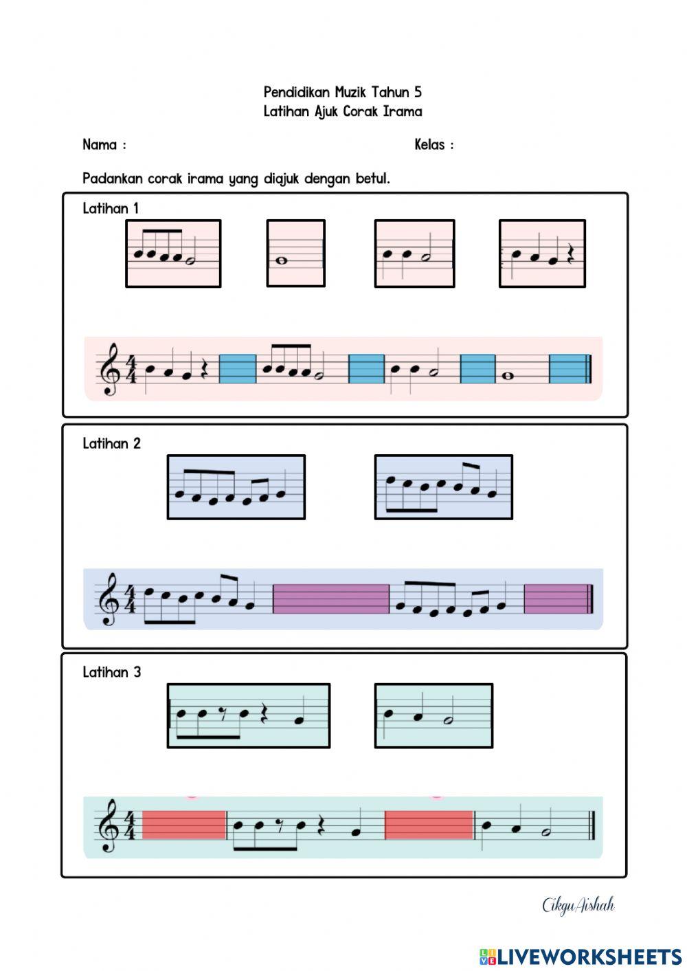 Latihan Ajuk Corak Irama