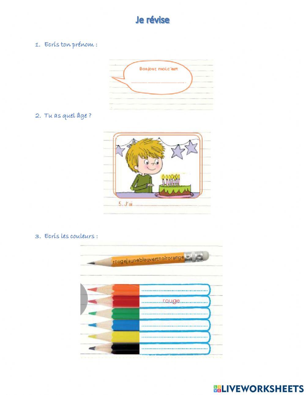 Je révise Unité 1 Loustic