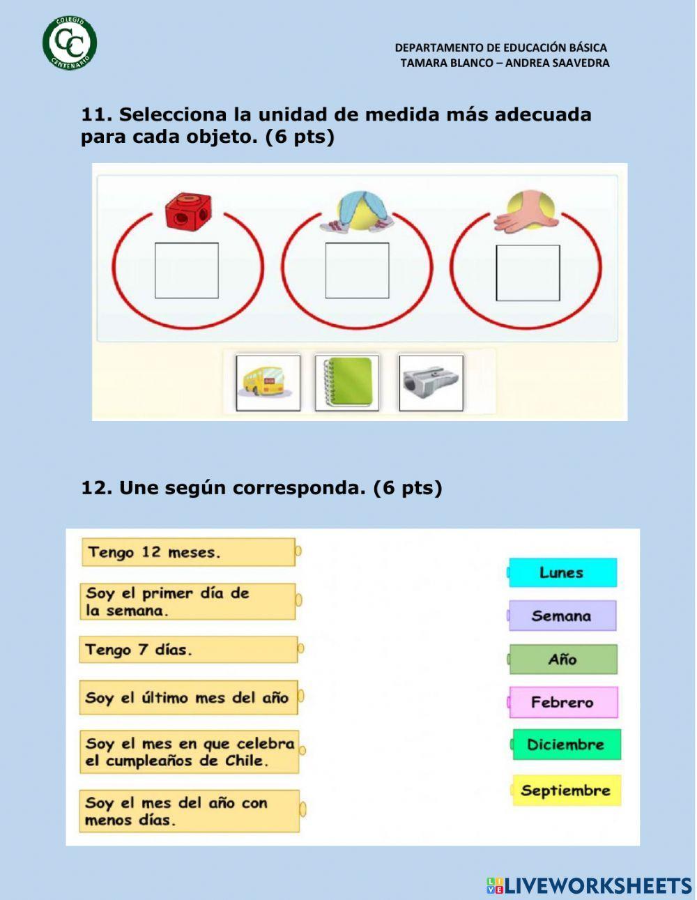 Medición primero básico