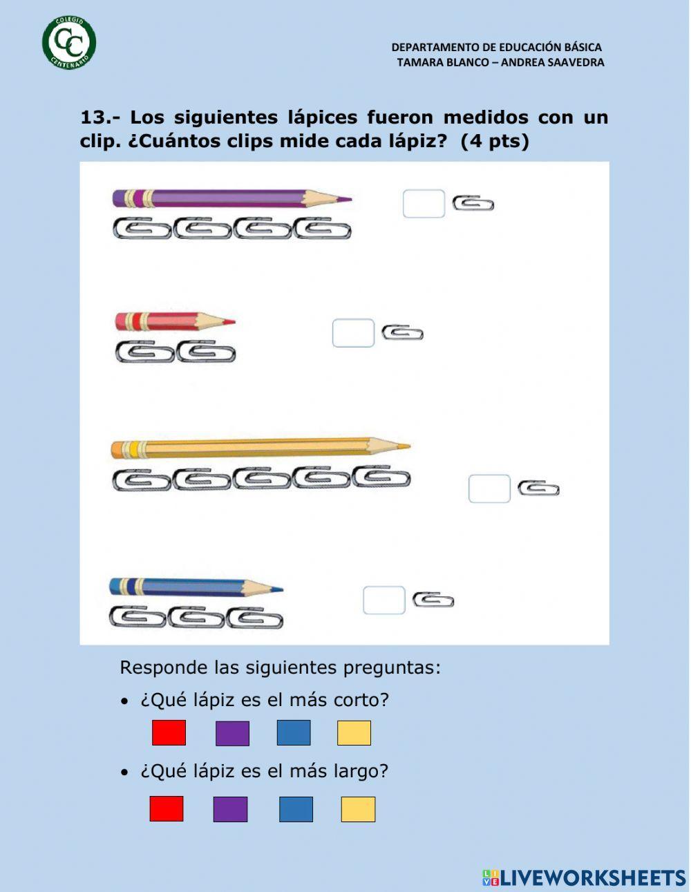 Medición primero básico