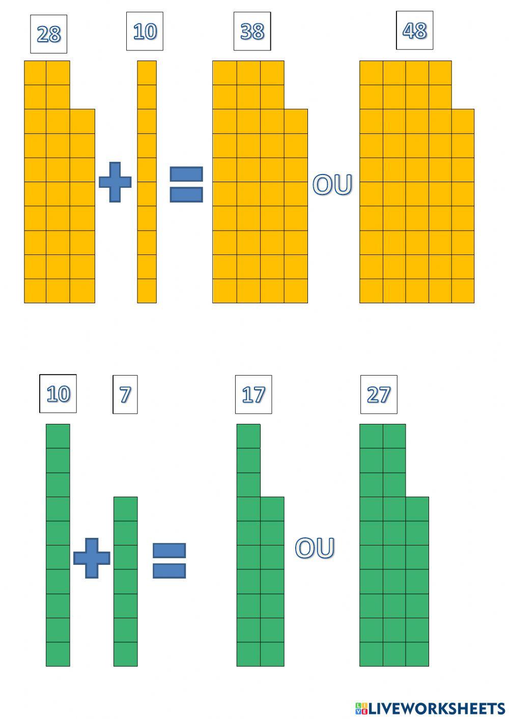 Adição material dourado