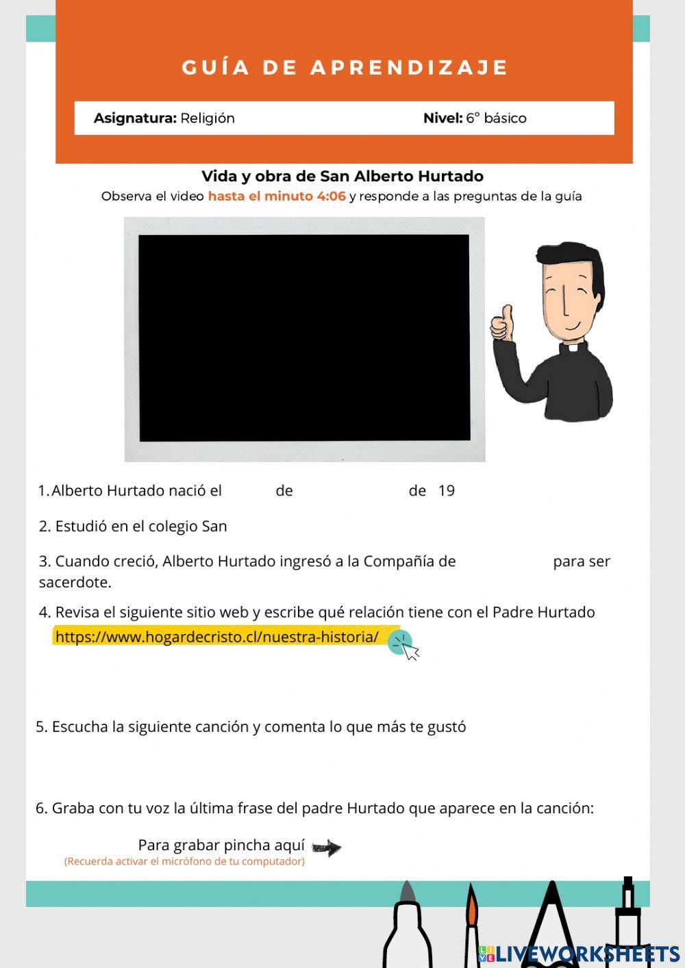 Guía de Aprendizaje de San Alberto Hurtado 2