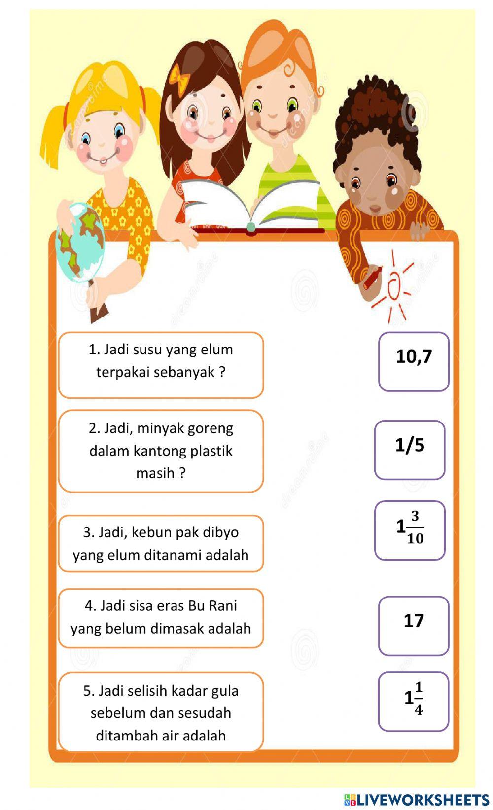 Matematika kelas 5 SD 2 Sumberagung