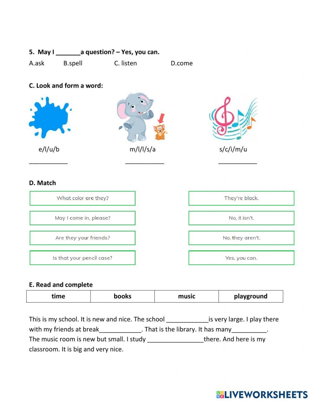 The first term test g3