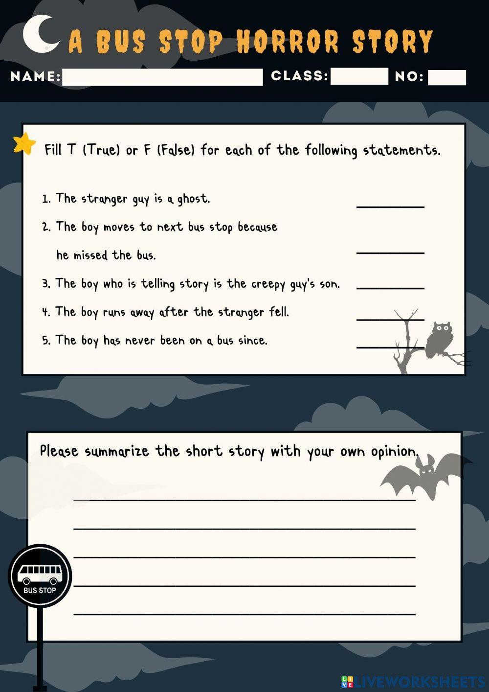 A Bus Stop Horror Story