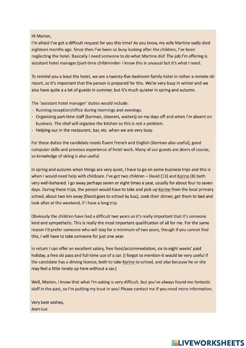 Lesson 34 Weekly practice