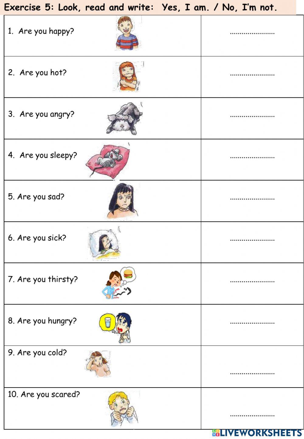 Po 16- Feelings- Test