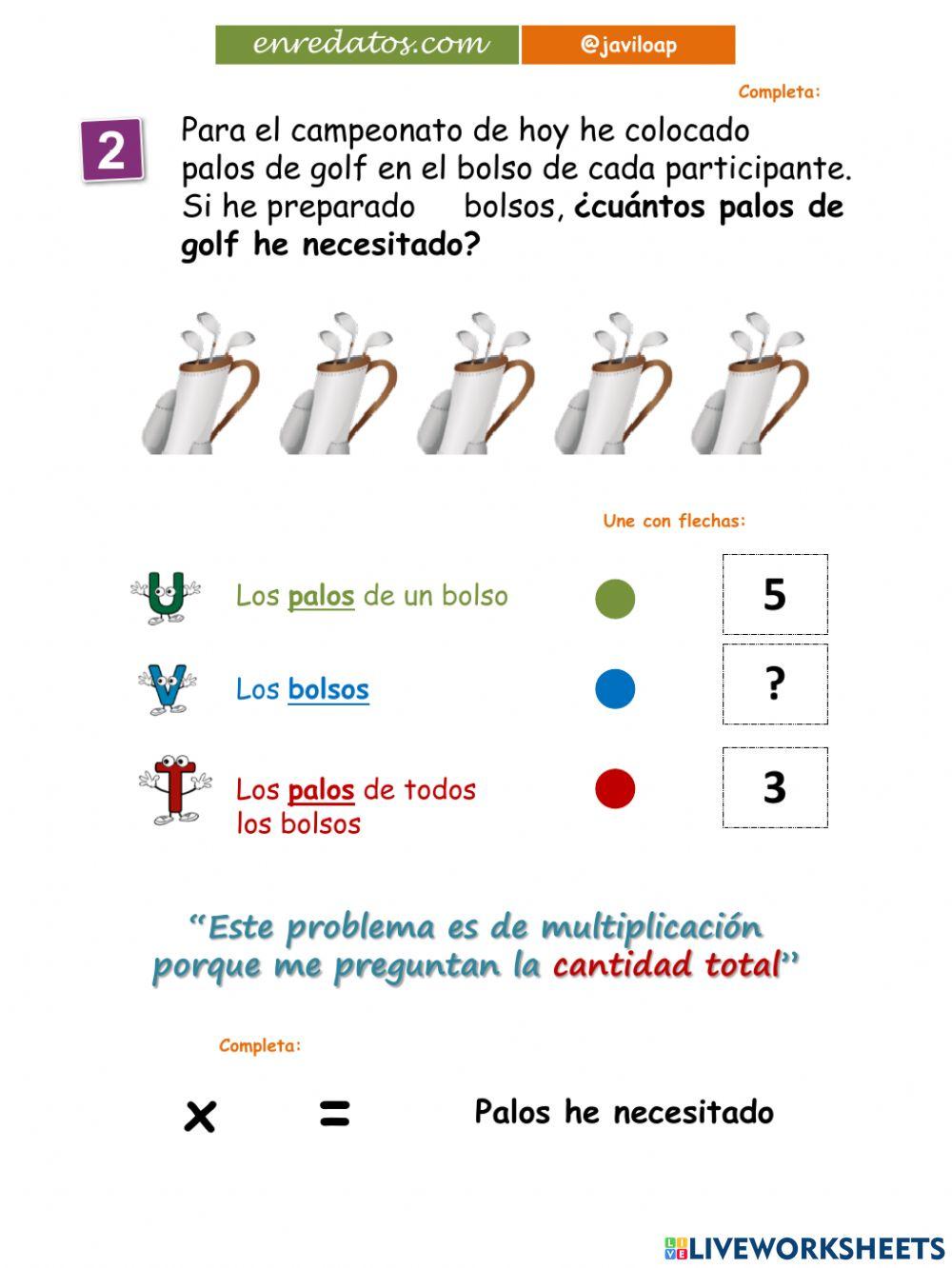 Problemas de multiplicación javiloap