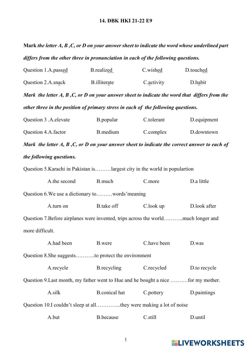 E9 14 đbk hki 21-22