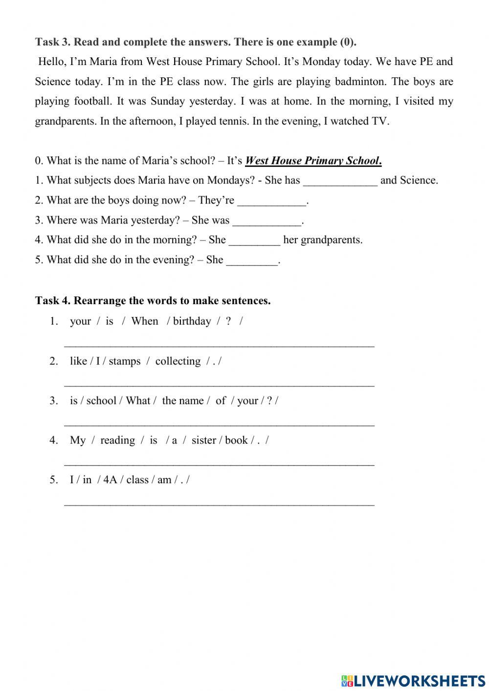 Đề số 5 - đề thi hk 1 - grade 4