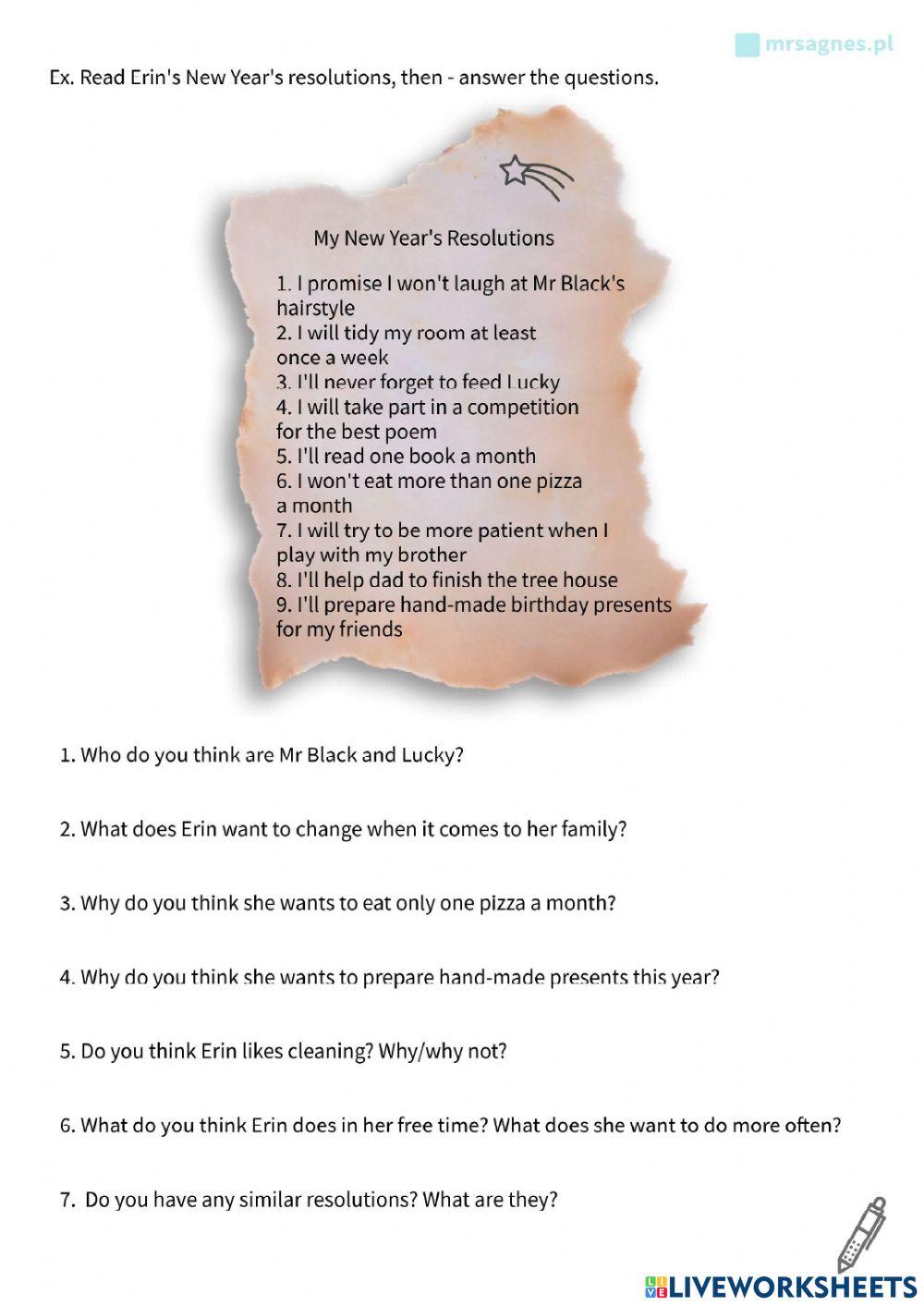 E8 New Year's Resolution