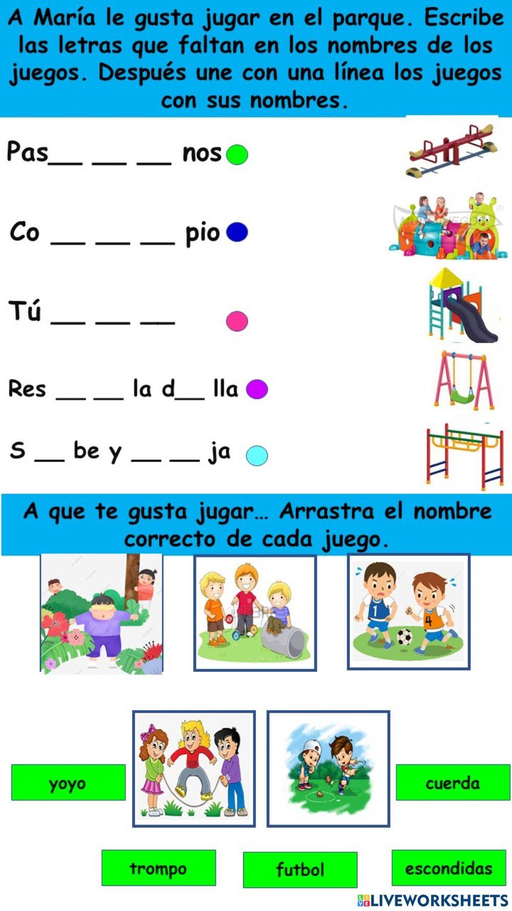 Completar y relacionar