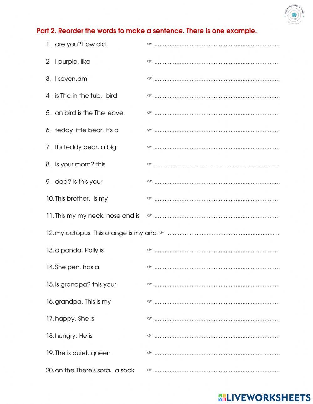 Family and Friends 2 - Review First Semester (Ms Trinh)