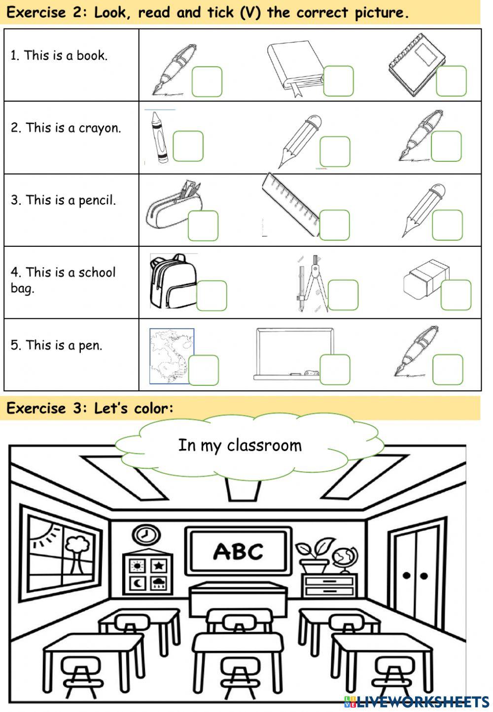 Po15- TEST- School things