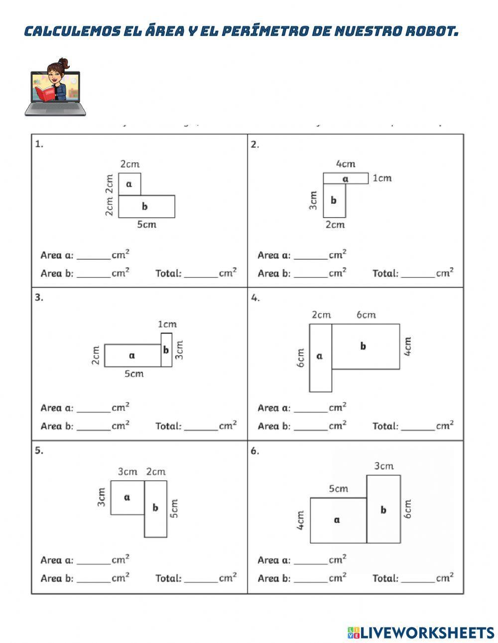 Area y perímetro figuras compuestas