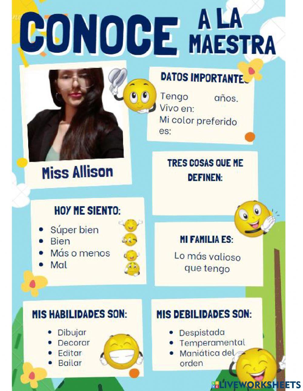 Ficha de presentación