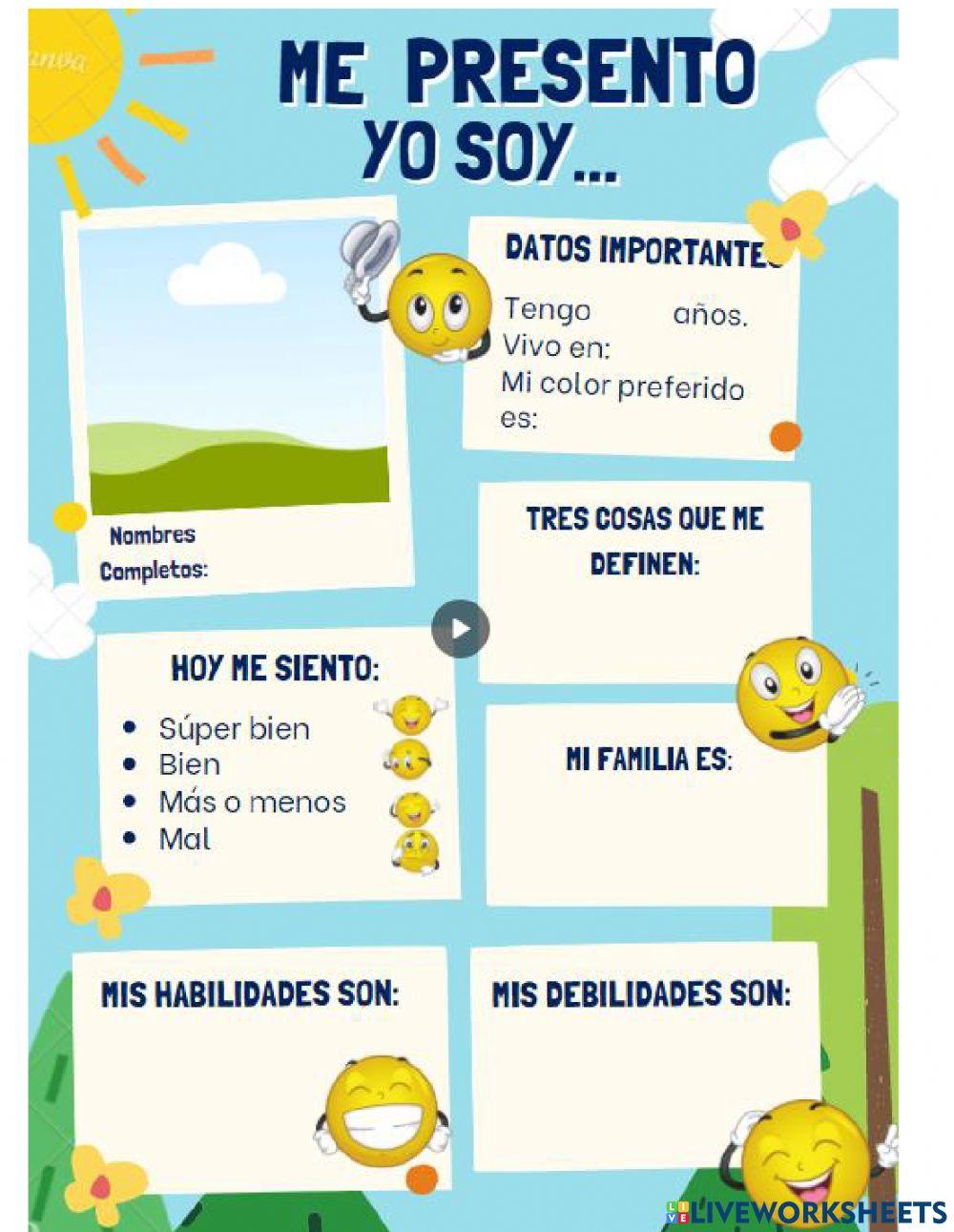 Ficha de presentación