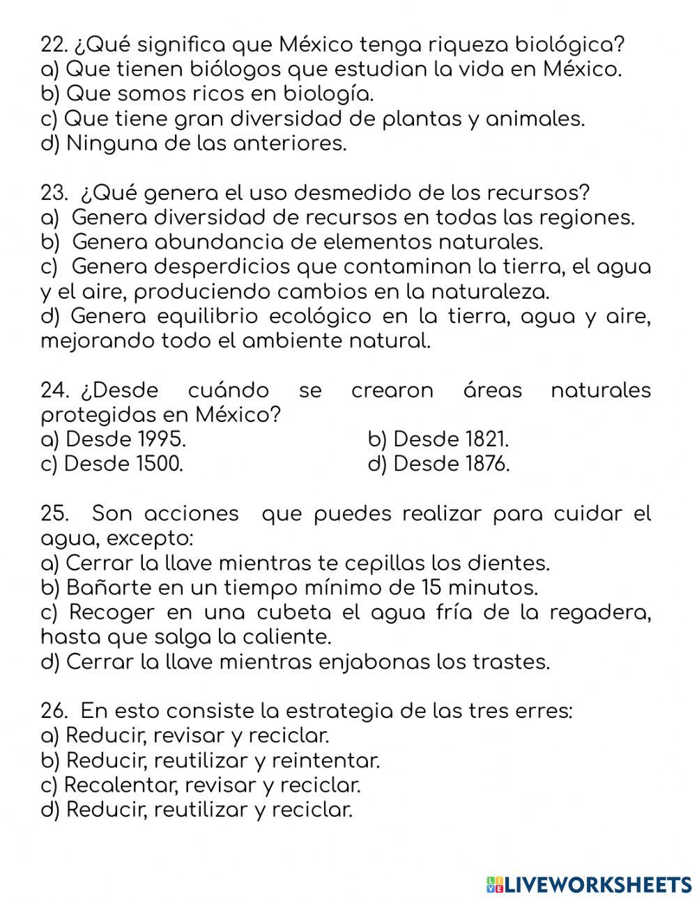 Repaso CIENCIAS NATURALES Primer SEMESTRE
