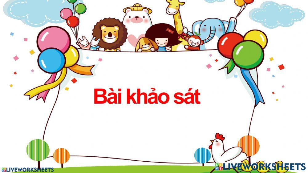 Khảo sát HĐTN, Đạo đức, TNXH
