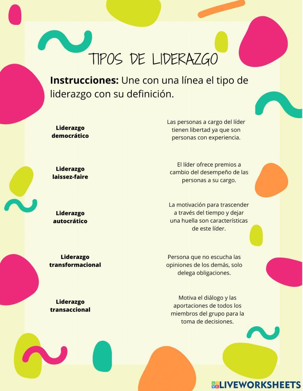 Tipos de liderazgo