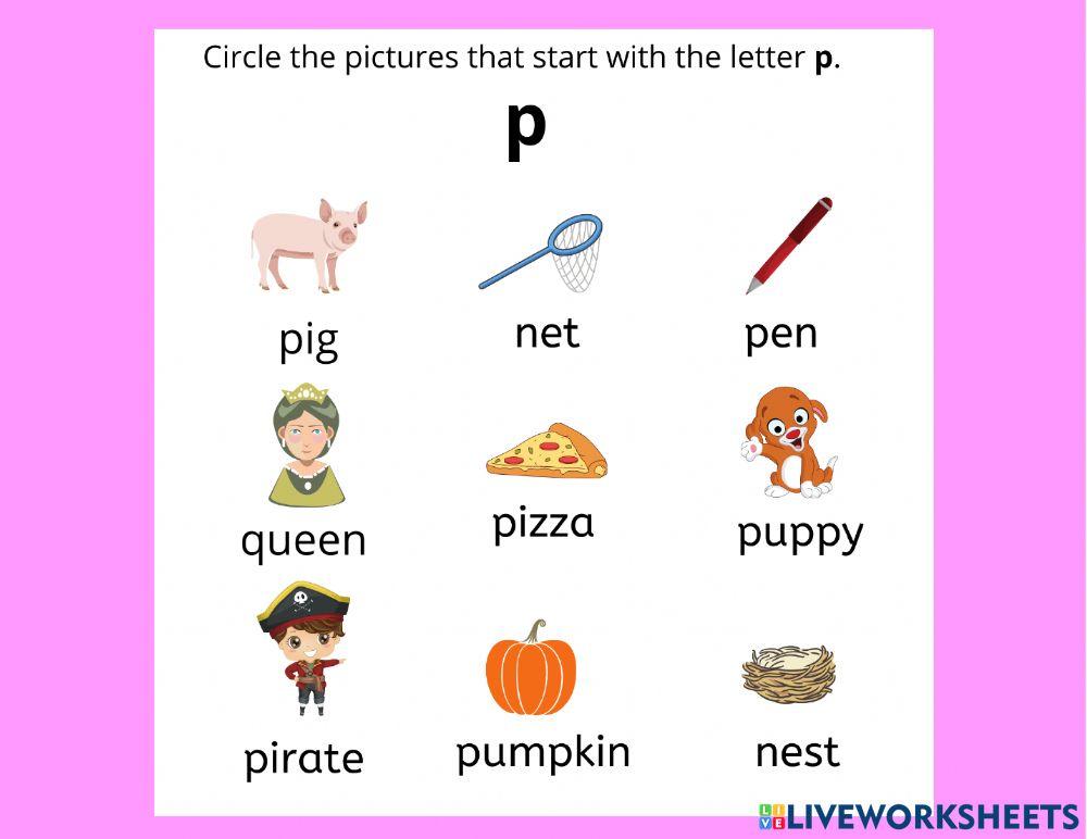 Letter P
