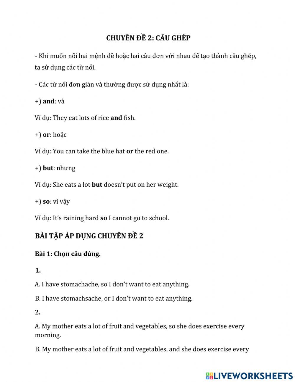 Chuyên đề 2. Healthy (2)